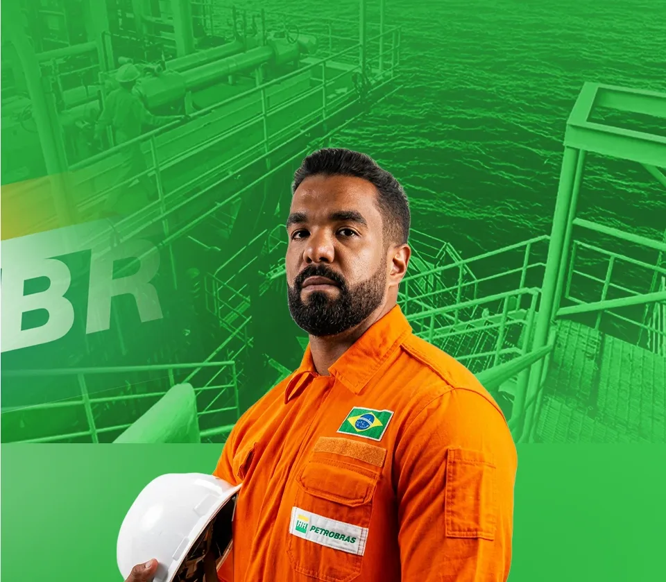 Lucas Nunes, fundador da Acelera Concursos, na arte do Concurso Petrobras